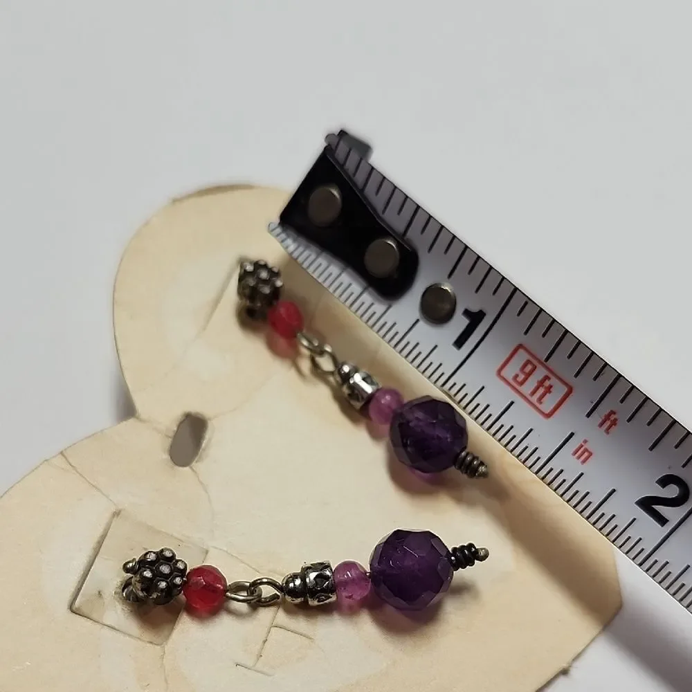 Brighton Beaded Drop Earrings - Women Jewelry Semi Precious Stones